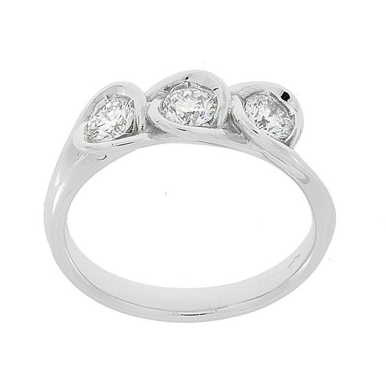 Anello Golay Donna Calla in Oro bianco Diamante 0.25 Ct AIM34TR8 0.25 F SI1 - AIM34TR8 0.25 F SI1
